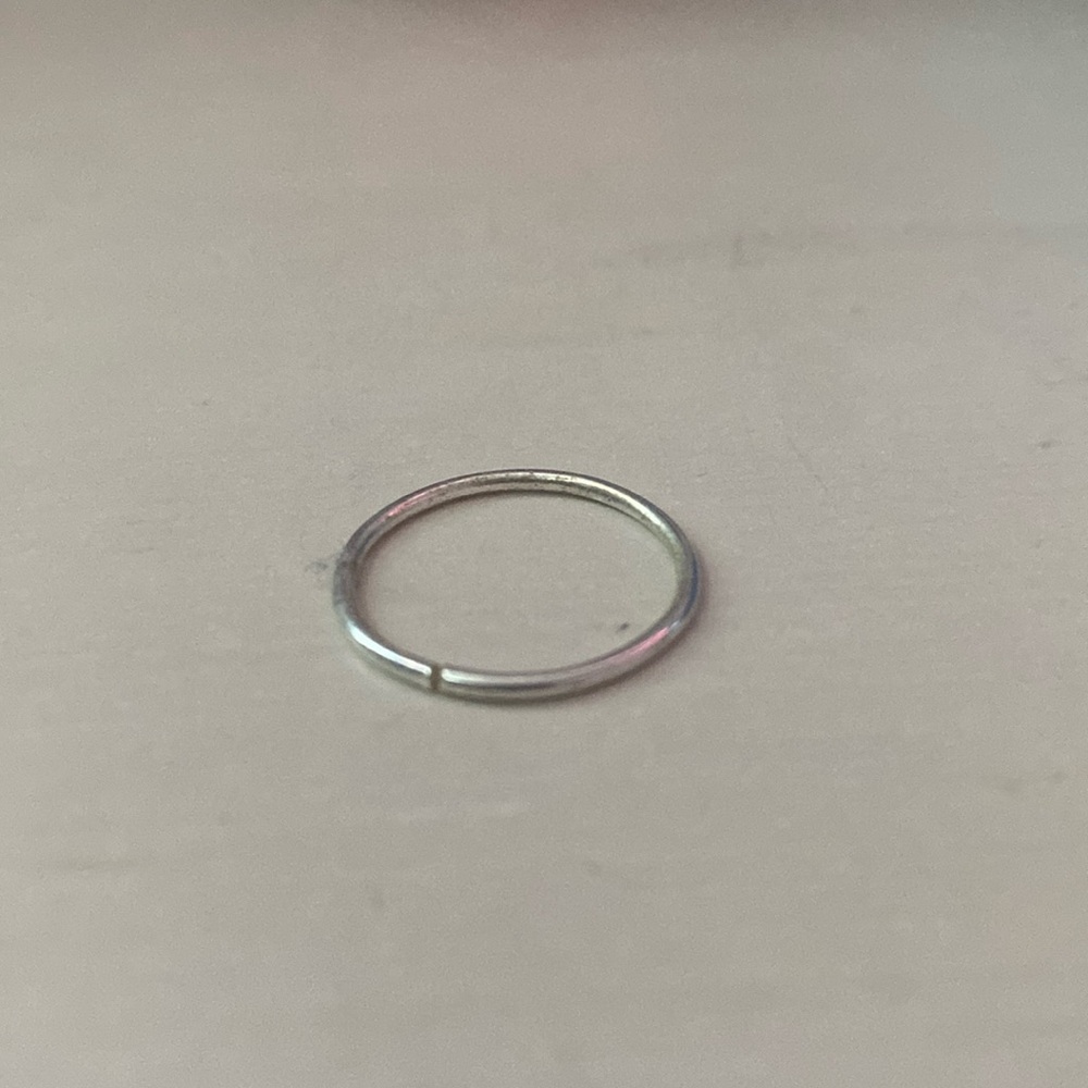 plain silver ring